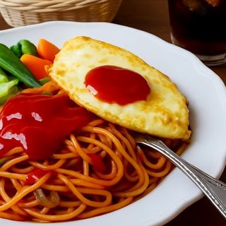 Spaghetti & Fluffy Omelet
