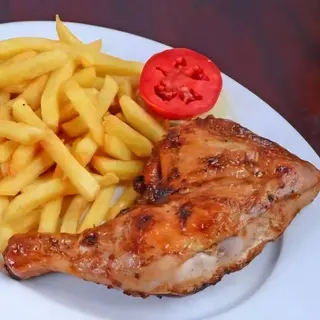 1/4 oven chicken with an accompaniment