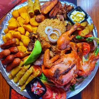 Easter whole chicken family platter