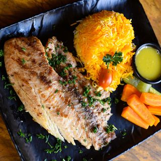 Grilled fish fillet