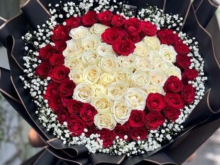Heart shaped bouquet