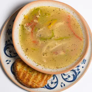 CLEAR CHICKEN COCONUT NOODLE SOUP