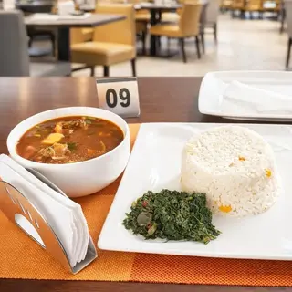 Chips + Liver stew