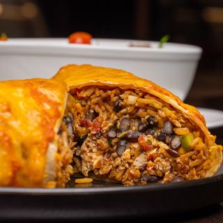 Grilled Chicken and Zucchini Burrito