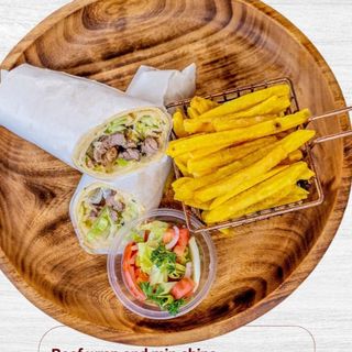 Beef wrap and min Chips 