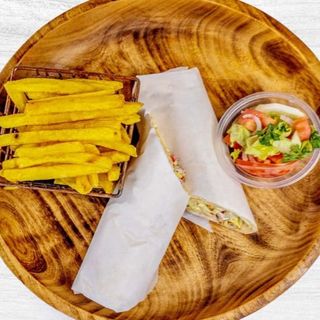 Chicken Wrap and min Chips 