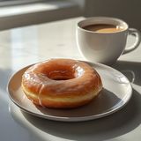 Plain Doughnut + Black Coffee