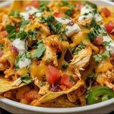 Loaded Nachos( with or without chicken)