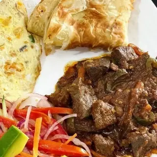 Chapati and Liver 