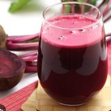 beetroot  juice  a glass