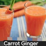 carrot ginger  juice  glass