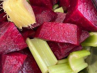 Beetroot, ginger, celery