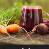 beetroot and carrots  aglass