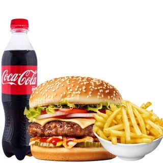 1 Beef Burger + Fries + Soda