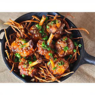 Chicken glazed lollipop