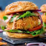 Vegetable And Cheese Burger