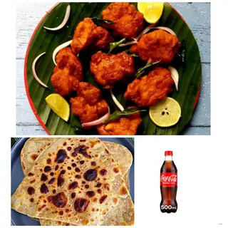 Chicken 65 With Paratha