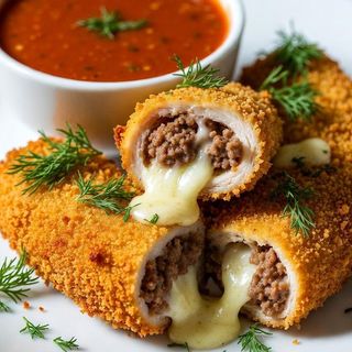 Mozzarella chicken sticks