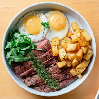 Rustic Steak & Sunrise Eggs