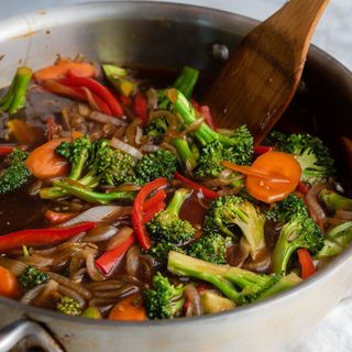 Stir fried teriyaki vegetables