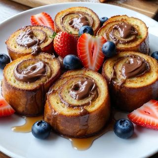 Nutella french toast rolls