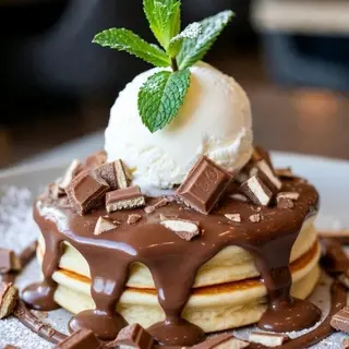 Kit-kat Nutella pancake