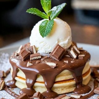 Kit-kat Nutella pancake