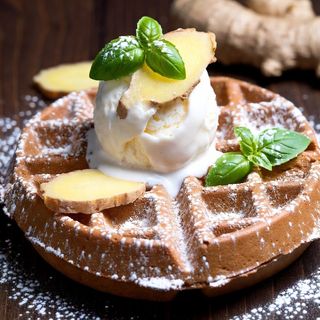Ginger bread waffle