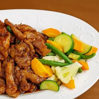 Honey glazed pork