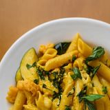 Mowi cream curry pasta