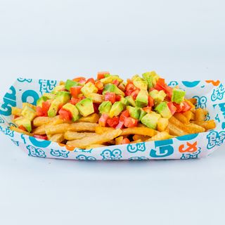 Caribbean loaded fries