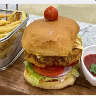 Crispy Mutton Burger