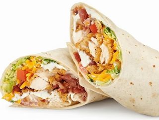 Breakfast chicken wrap
