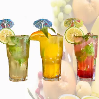 Lemon caipirinhas
