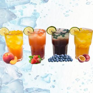 Iced blueberry tea