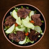 Steak & apple salad