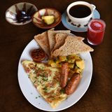 Spanish omelette combo