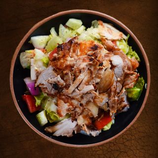 Chicken shawarma salad