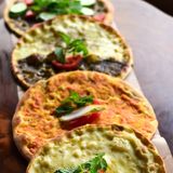 Tomato and onion manakish