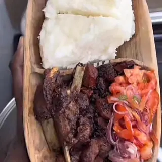 Wet fired pork