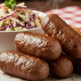 Beef sausages