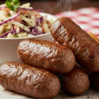 Beef sausages 