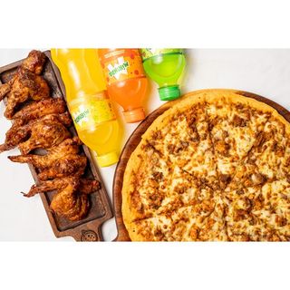 Medium Pizza+10 wings +3 sodas