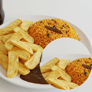 1/2 Chips & Pilau