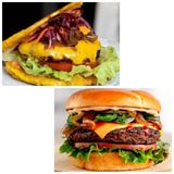 Simple Burger/ Plantain Burger (With Fries)