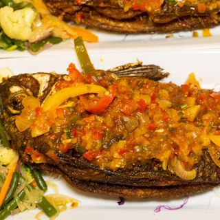 Whole fish fried