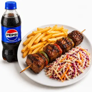 Grilled Goat (1 Skewer) with Chips