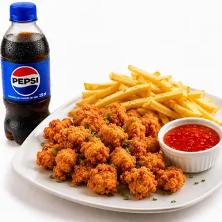 Chicken Popcorn with Sweet Chilli Sauce