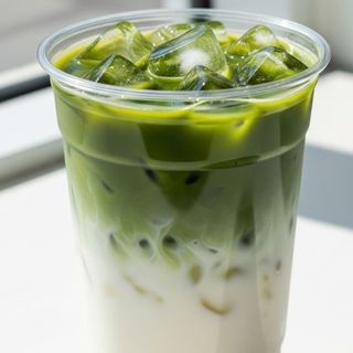 Iced matcha latte