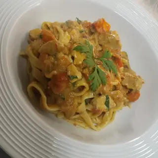 Tagliatelle Pana e tonno